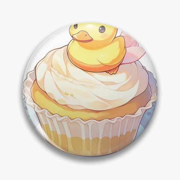 Item preview, Rubber Ducky Cupcake Sticker designed and sold by Solace Sparkles.