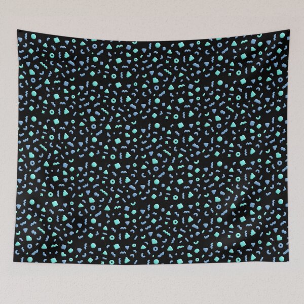 Item preview, 3d retro 90s abstract carpet pattern designed and sold by space-casey.
