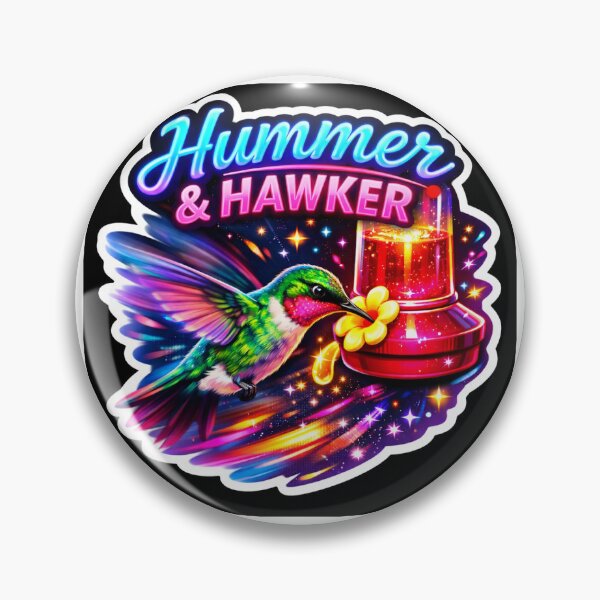 Item preview, Hummer & Hawker Neon – Hummingbird Sugar Rush Blur Design | Vibrant Tiny Bird Art designed and sold by SparkVault.