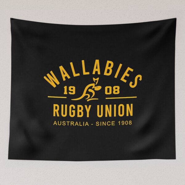 Item preview, He Wallabies Logo Rugby Rise designed and sold by TammyMobley.