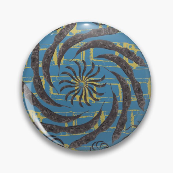Item preview, Honey Locust Radials on Blue & Green Horizontal Links designed and sold by Digitalmyth's Designs.