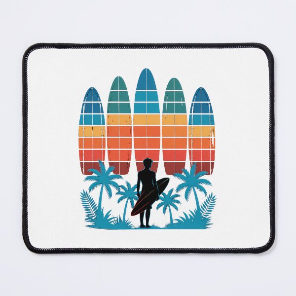 Item preview, Surfboard Sunset Surfboarder Surfer Palm Tree designed and sold by PunkNation-Arts.