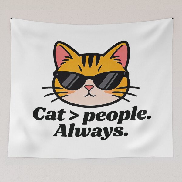 Item preview, Cat People Always Viral Phrase Cat Lovers designed and sold by DetalleXL.
