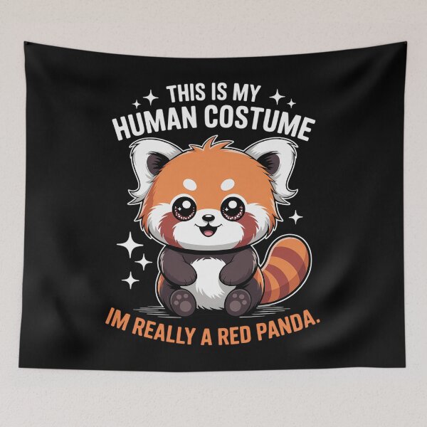 Item preview, This Is My Human Im Really A Red Panda Halloween designed and sold by PunkNation-Arts.