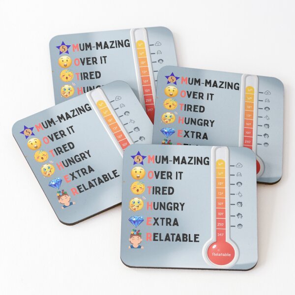 Item preview, Funny Mum Mood Meter – Real Mum Energy designed and sold by Kezmich Works.