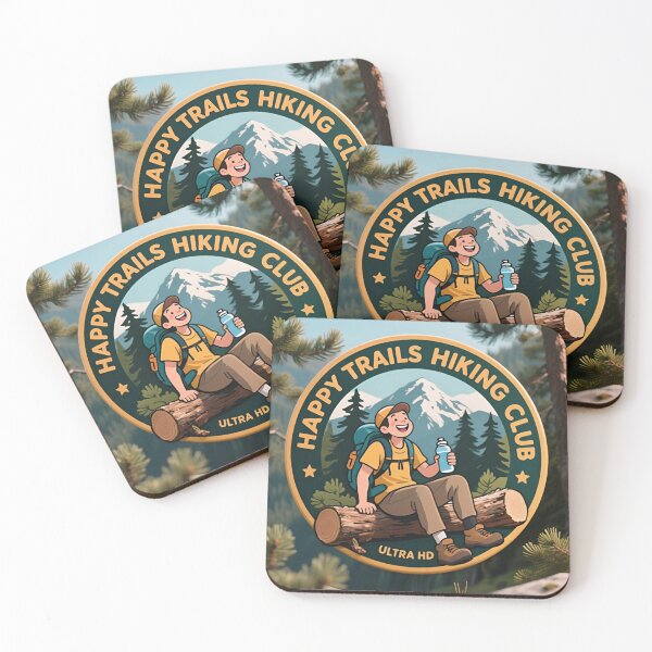 Item preview, Happy Trails Hiking Club – Positive Hiking Badge designed and sold by nhk999.