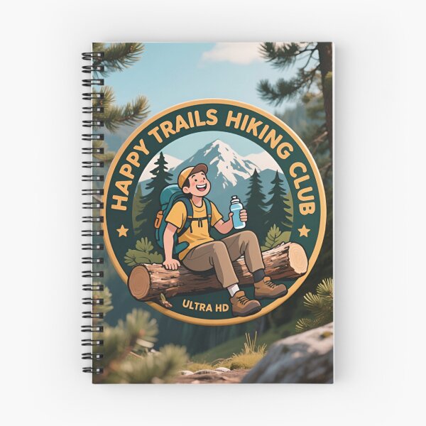 Item preview, Happy Trails Hiking Club – Positive Hiking Badge designed and sold by nhk999.