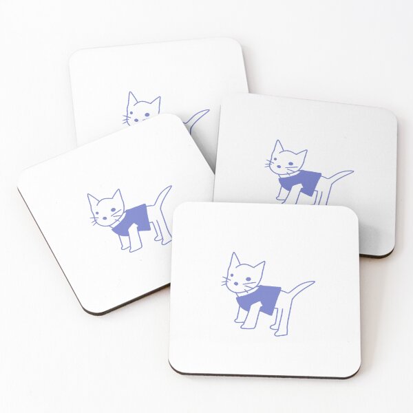 Item preview, Sketchy Cat in a Blue Shirt Sticker designed and sold by miffyddart.