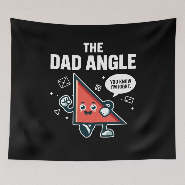 Item preview, The Dad Angle Funny Math Humor Daddy Jokes designed and sold by Dressed For  Duty.