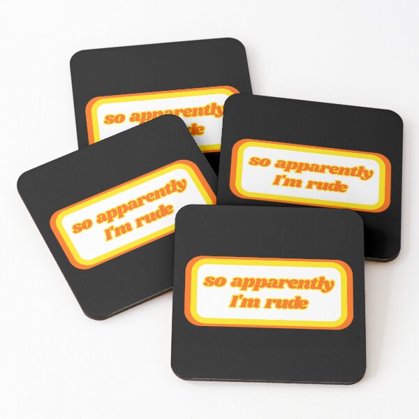 Item preview, Quotes: so apparently I'm rude, quote, phrase, Humor  designed and sold by AASparksDesigns.