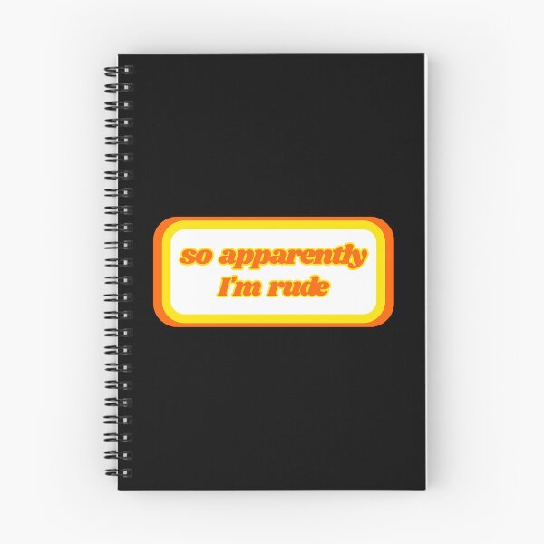 Item preview, Quotes: so apparently I'm rude, quote, phrase, Humor  designed and sold by AASparksDesigns.
