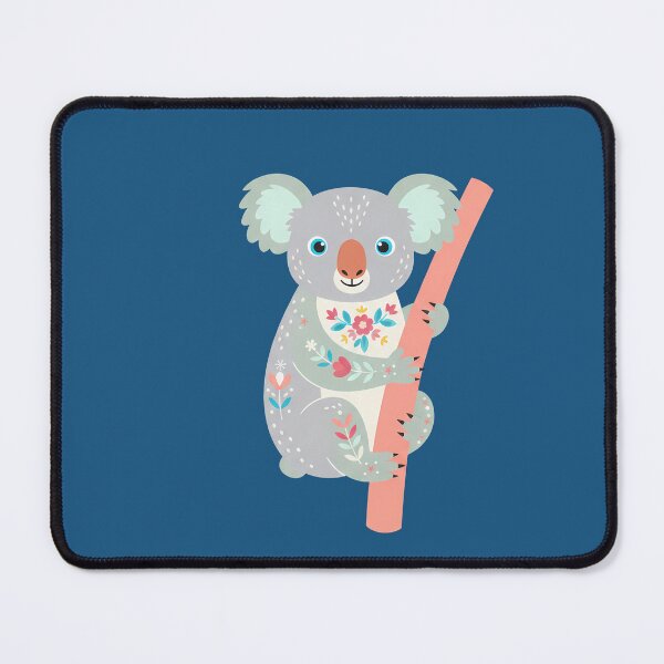 Item preview, Floral Folk Art Koala – Scandinavian Folk Art by heidiannemorris © designed and sold by FOLK ART FUSION by heidiannemorris.