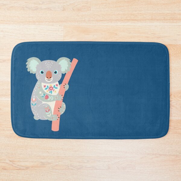 Item preview, Floral Folk Art Koala – Scandinavian Folk Art by heidiannemorris © designed and sold by FOLK ART FUSION by heidiannemorris.