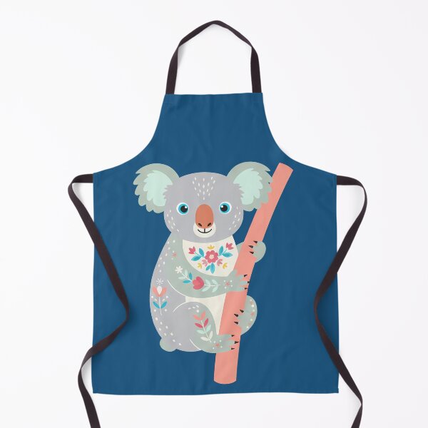 Item preview, Floral Folk Art Koala – Scandinavian Folk Art by heidiannemorris © designed and sold by FOLK ART FUSION by heidiannemorris.