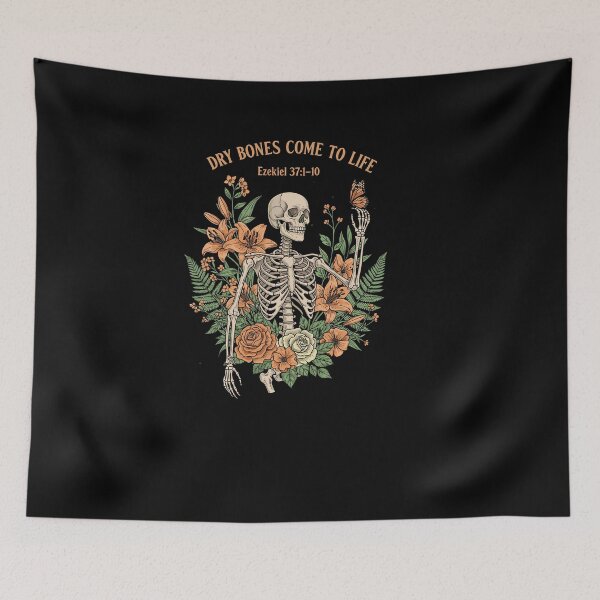 Item preview, Christian Faith Dry Bones Come to Life Skeleton Floral designed and sold by Dressed For  Duty.