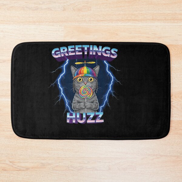 Item preview, Lollipop Cat Meme Greetings Huzz Funny Silly Cats Humor designed and sold by Dressed For  Duty.