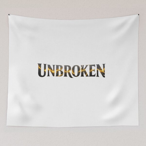 Item preview, Unbroken Kintsugi Gold Crack Typography – Resilience Strength Design designed and sold by ascendzero.