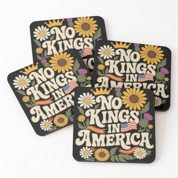 Item preview, No Kings In America Retro Patriotic Floral Design designed and sold by haitrieuic96.