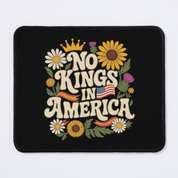 Item preview, No Kings In America Retro Patriotic Floral Design designed and sold by haitrieuic96.
