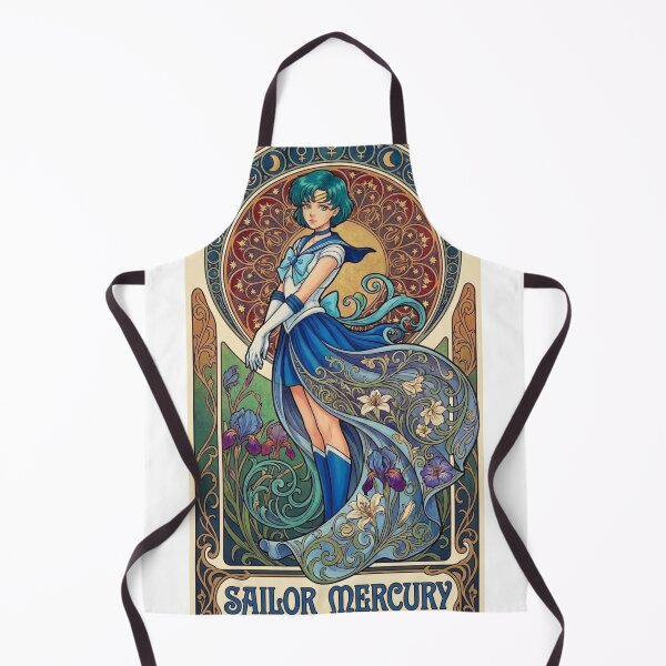 Item preview, Sailor Mercury in Mucha Style designed and sold by Solace Sparkles.