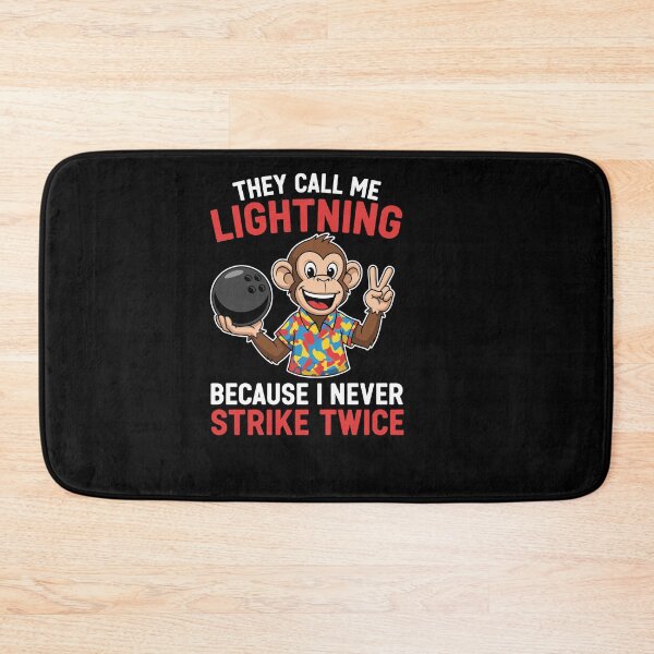 Item preview, Call Me Lightning Never Strike Twice Bowling Humor League designed and sold by Dressed For  Duty.