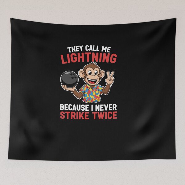 Item preview, Call Me Lightning Never Strike Twice Bowling Humor League designed and sold by Dressed For  Duty.