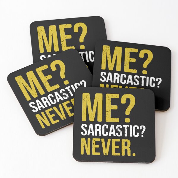 Item preview, Me Sarcastic Never - Funny Dark Humour Jokes designed and sold by louciverzania.