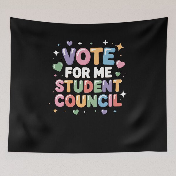 Item preview, Vote for Me Student Council Vibes School Election Day designed and sold by Dressed For  Duty.