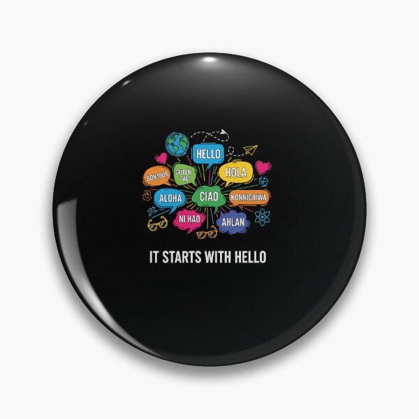Item preview, It Starts With Hello Friendship Inclusion Language Teacher designed and sold by Dressed For  Duty.