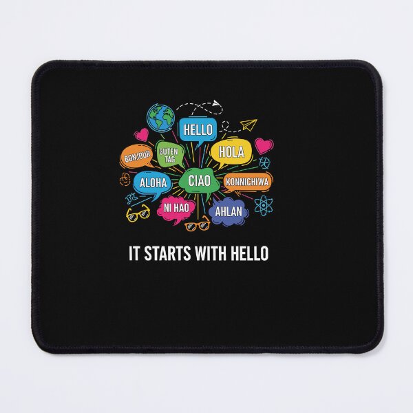 Item preview, It Starts With Hello Friendship Inclusion Language Teacher designed and sold by Dressed For Duty.
