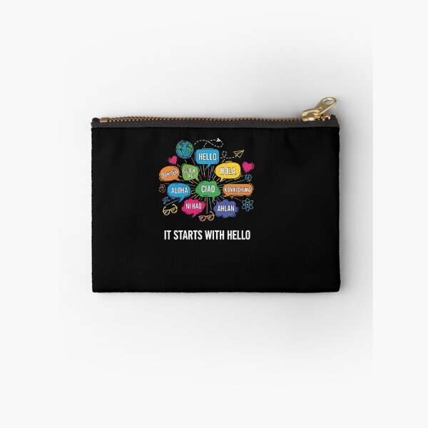 Item preview, It Starts With Hello Friendship Inclusion Language Teacher designed and sold by Dressed For  Duty.