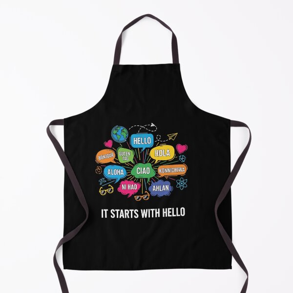 Item preview, It Starts With Hello Friendship Inclusion Language Teacher designed and sold by Dressed For  Duty.