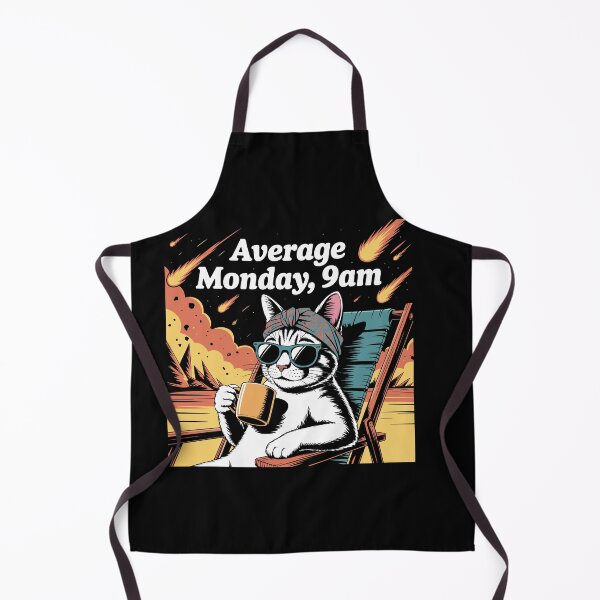 Item preview, Cat Meme Average Monday 9AM Funny Sarcastic Back to Work designed and sold by Dressed For Duty.