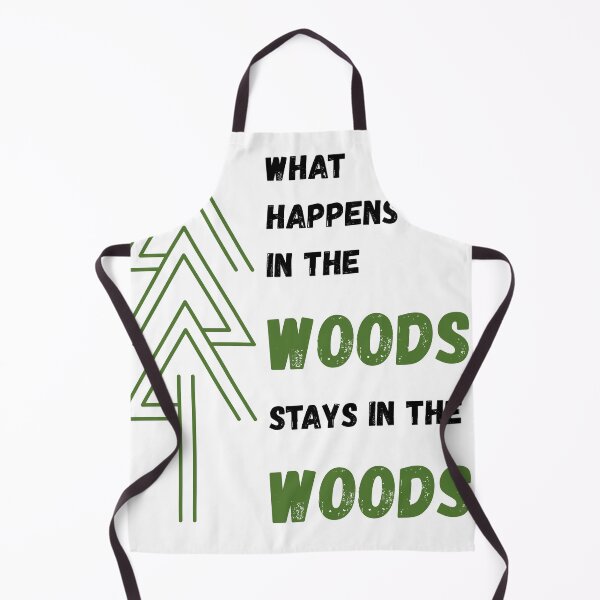 Item preview, What Happens in the Woods Stays in the Woods - Funny Hiking designed and sold by KRBN-Studio.