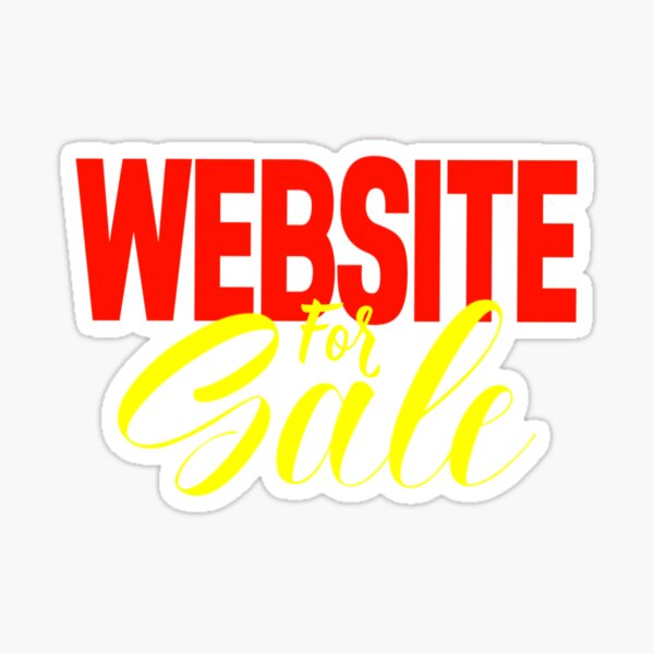 Website for Sale Sticker
