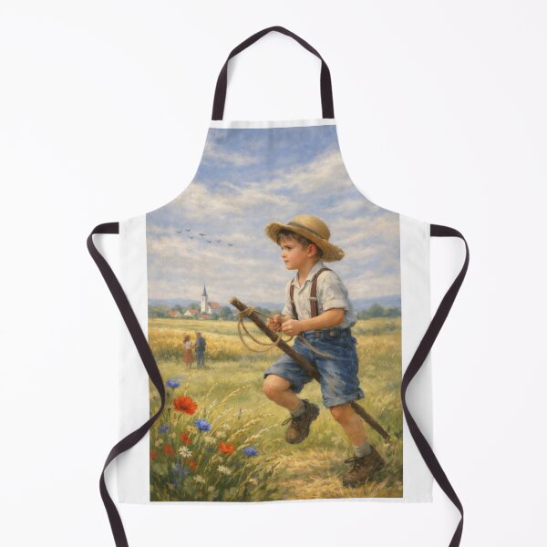 Item preview, Gallop of Childhood – Poetic Realism Rural Summer Painting designed and sold by slikar.