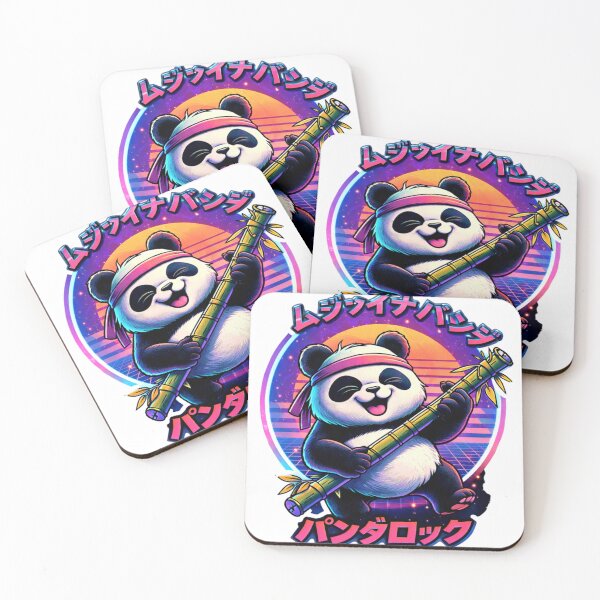 Item preview, Kawaii Panda Bamboo Retro Japanese Vibes designed and sold by ZenvyraLab.