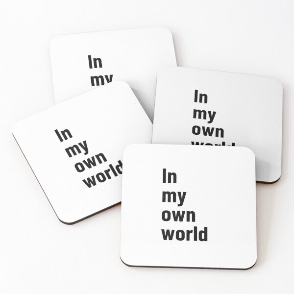 Item preview, In My Own World Introvert T-Shirt | Quiet Personality | Aesthetic Typography designed and sold by Restless Mortal.
