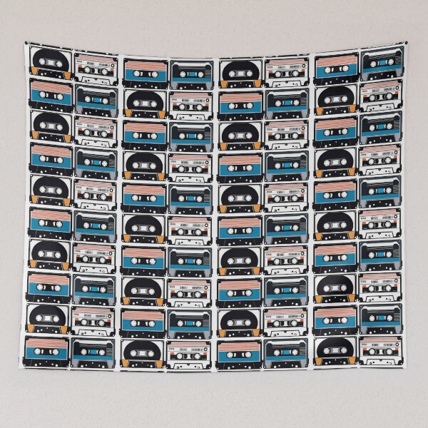 Item preview, Retro Vintage Cassette Tapes 80s Music Mix designed and sold by AlxVel.