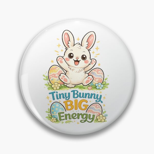 Item preview, Tiny Bunny Big Energy Funny Kids Easter Design designed and sold by StyleLap.