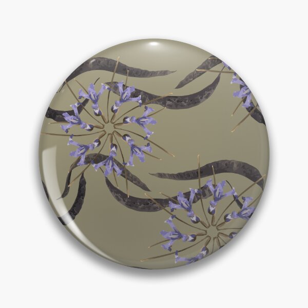 Item preview, Honey Locust Horizontal Stripes with First Spring Flower Radials on Taupe designed and sold by Digitalmyth's Designs.