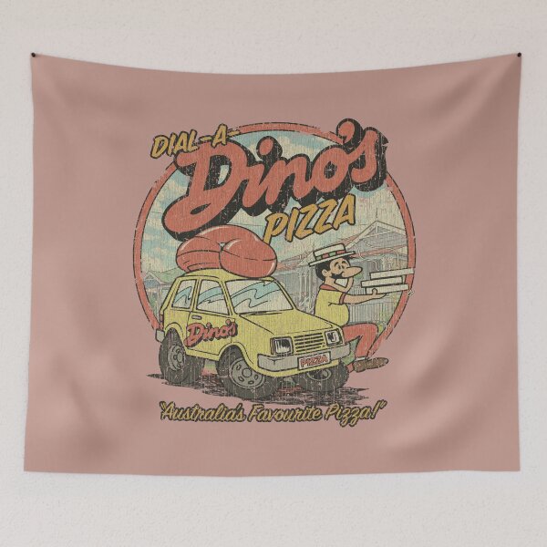 Item preview, Dial-a-Dino’s Pizza 1984 designed and sold by AstroZombie6669.
