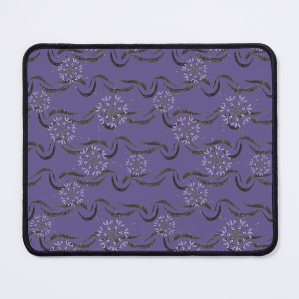 Item preview, Honey Locust Horizontal Stripes with First Spring Flower Radials on Purple designed and sold by Digitalmyth's Designs.