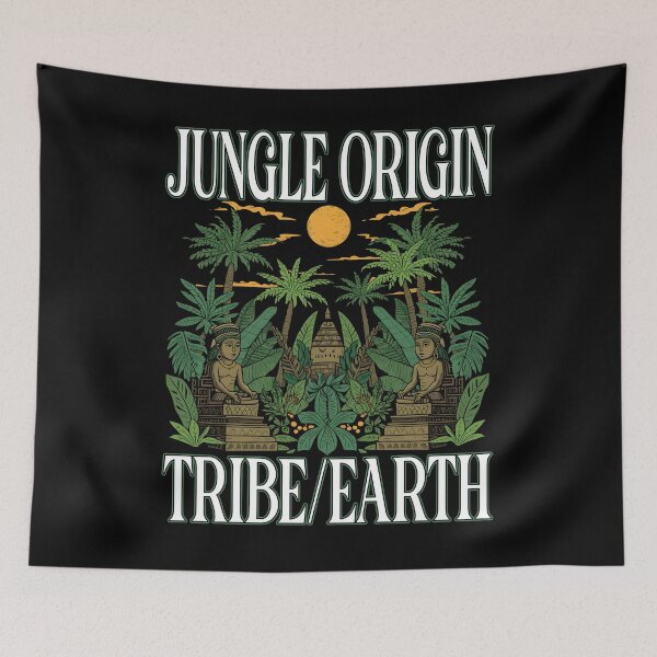 Item preview, Jungle Origin Tribe Earth Ancient Civilization Tropical Nature Art Rain Forest Untamed Nature Animals Ancient Cultures designed and sold by Jt41.