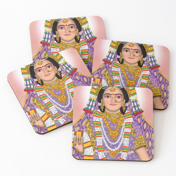 Item preview, Radha Rani Spiritual Artwork – Hindu Divine Love Illustration designed and sold by Harshit_Digital_Arts.