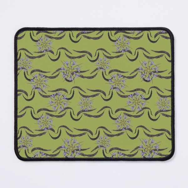 Item preview, Honey Locust Horizontal Stripes with First Spring Flower Radials on Green designed and sold by Digitalmyth's Designs.