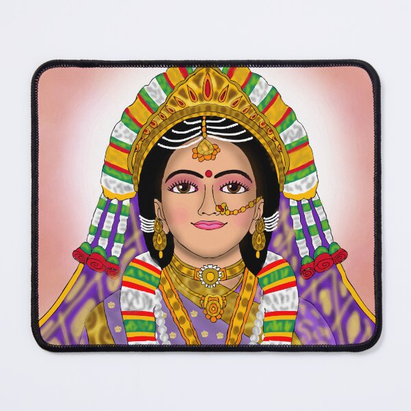 Item preview, Radha Rani Spiritual Artwork – Hindu Divine Love Illustration designed and sold by Harshit_Digital_Arts.