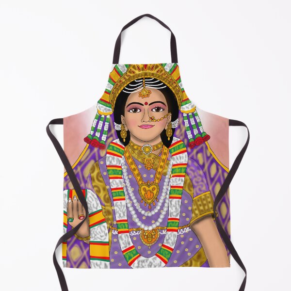 Item preview, Radha Rani Spiritual Artwork – Hindu Divine Love Illustration designed and sold by Harshit_Digital_Arts.