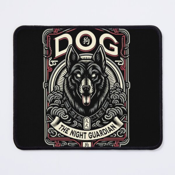 Item preview, Dog The Night Guardian - Neo Traditional Mystical Wolf designed and sold by GenZFashion000.