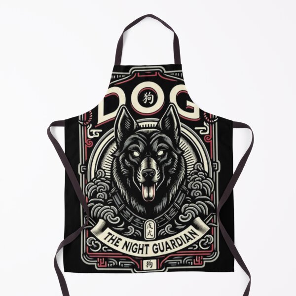 Item preview, Dog The Night Guardian - Neo Traditional Mystical Wolf designed and sold by GenZFashion000.